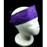 Purple Swirl Self Tie Headband