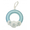 12cm Wool Wreath - Blue Ice