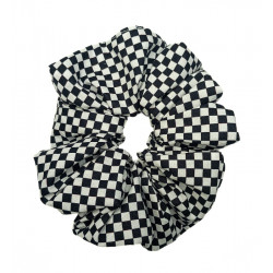 Chequered Flag Mega Scrunchie
