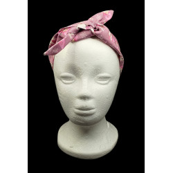 Christmas Pink Gonks Self Tie Headband