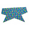 Christmas Blue Cute Penguins Self Tie Headband