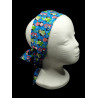Christmas Blue Cute Penguins Self Tie Headband
