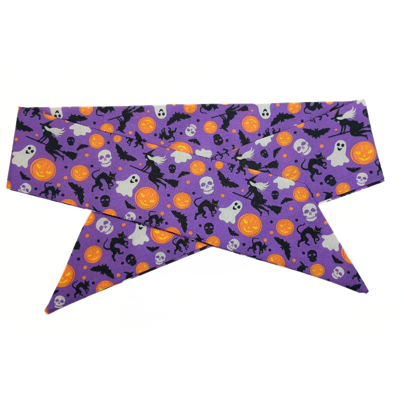 Purple Halloween Self Tie Headband
