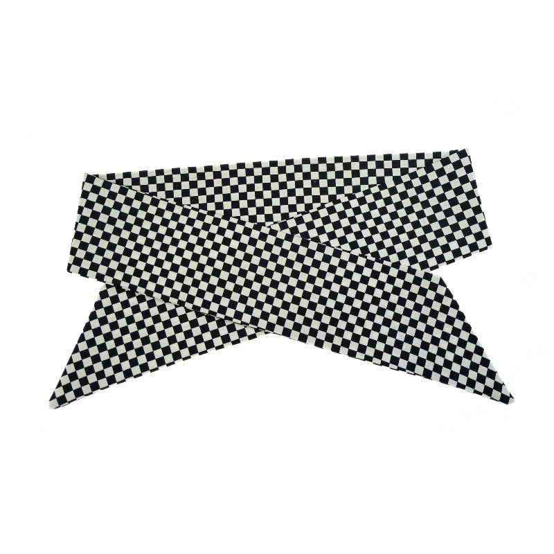 Chequered Flag Self Tie Headband