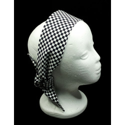 Chequered Flag Self Tie Headband