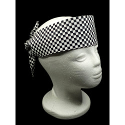 Chequered Flag Self Tie Headband