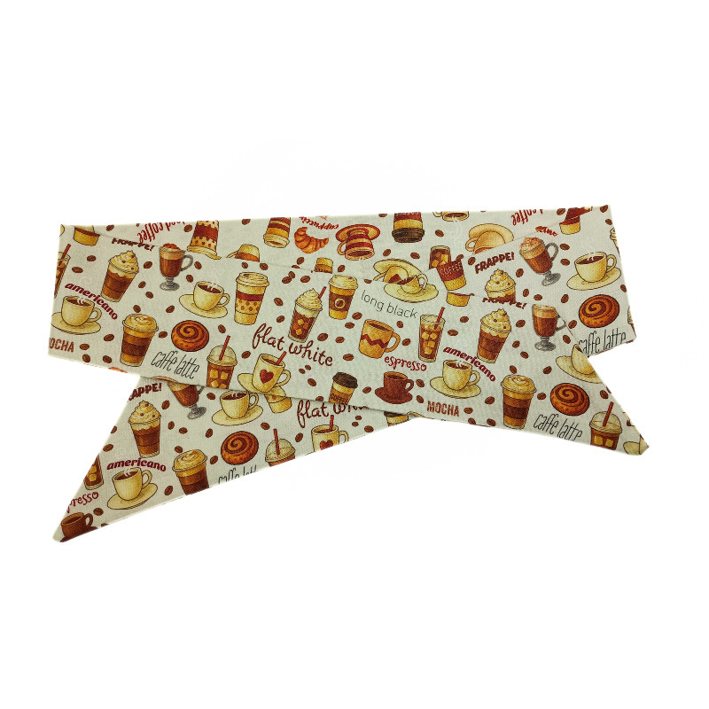 Continental Coffee Self Tie Headband