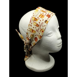 Continental Coffee Self Tie Headband
