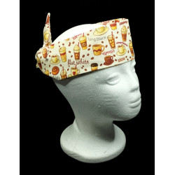 Continental Coffee Self Tie Headband