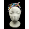 Black Pastel Hearts Self Tie Headband