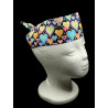 Black Pastel Hearts Self Tie Headband