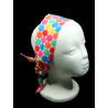 Summer Rainbow Spots Self Tie Headband
