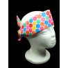 Summer Rainbow Spots Self Tie Headband
