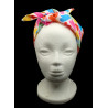 Summer Rainbow Hearts Self Tie Headband