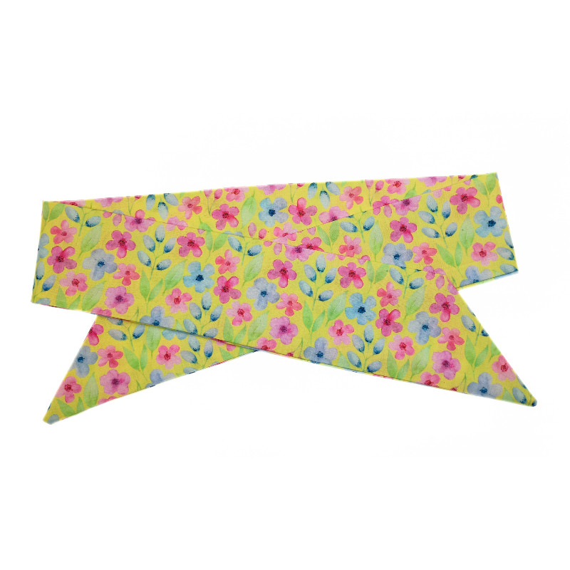 Yellow Blossom Self Tie Headband