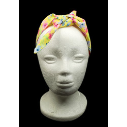 Yellow Blossom Self Tie Headband