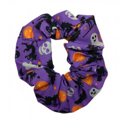Purple Halloween Scrunchie
