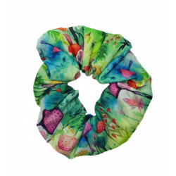 Watercolour Mushroom Scrunchie