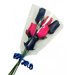 Wooden Rose Bouquet - Pink...