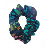 Rainbow Spiral Batik Mini Scrunchie