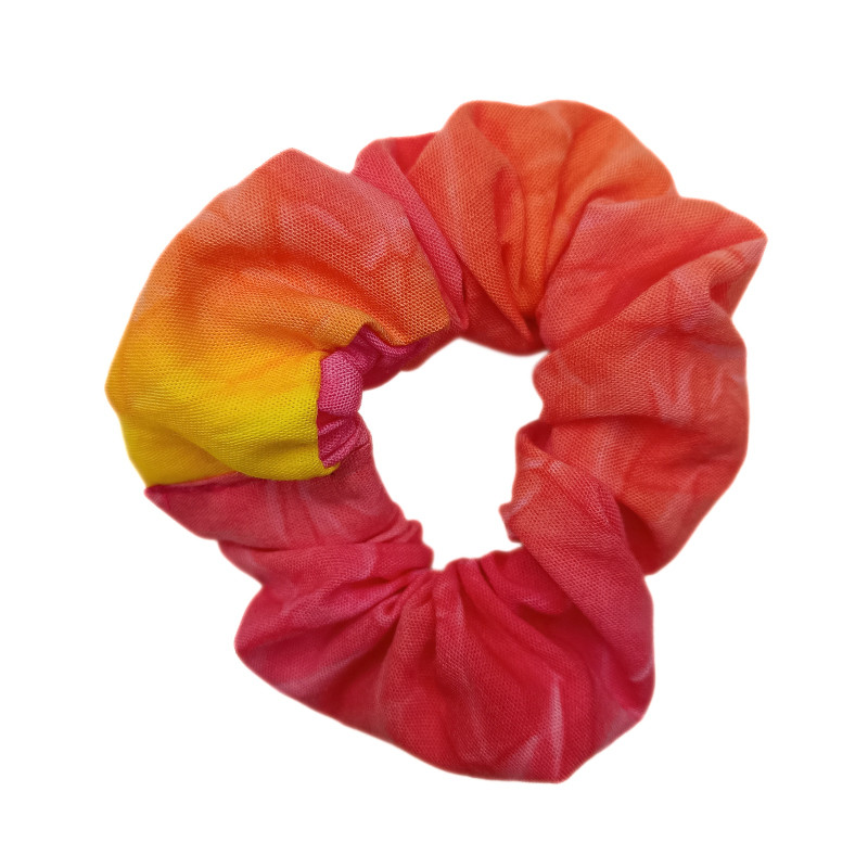 Sunshine Crushed Batik Mini Scrunchie