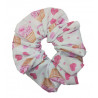 Pink Cupcakes & Hearts Mega Scrunchie