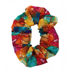Rainbow Bubbles Scrunchie