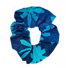 Blue Daisy Batik Scrunchie