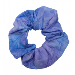 Purple Crushed Batik Scrunchie