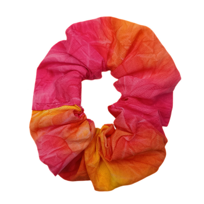 Sunshine Crushed Batik Scrunchie