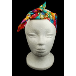 Rainbow Bubbles Self Tie Headband