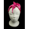Pink Daisy Batik Self Tie Headband