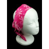 Pink Daisy Batik Self Tie Headband