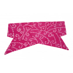 PInk Scroll Batik Self Tie Headband