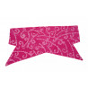 PInk Scroll Batik Self Tie Headband