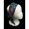 Rainbow Spiral Batik Self Tie Headband