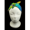 Rainbow Blossom Batik Self Tie Headband