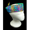 Rainbow Blossom Batik Self Tie Headband