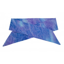 Purple Crushed Batik Self Tie Headband