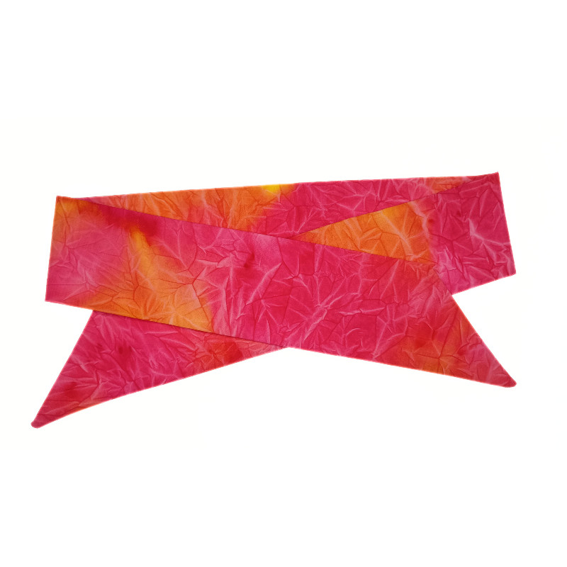 Sunshine Crushed Batik Self Tie Headband