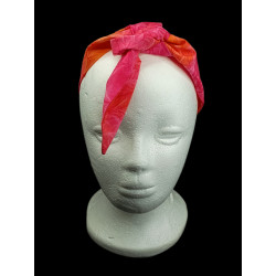 Sunshine Crushed Batik Self Tie Headband
