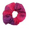 Pink & Purple Crushed Batik Scrunchie