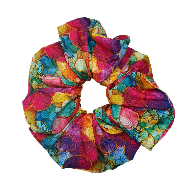 Rainbow Bubbles Mega Scrunchie