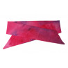 Pink & Purple Crushed Batik Self Tie Headband