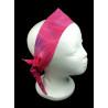 Pink & Purple Crushed Batik Self Tie Headband