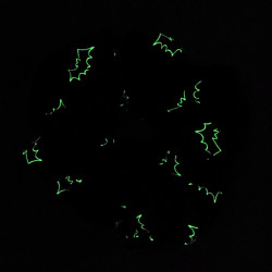 Glow in the Dark Purple Bats Mega Scrunchie