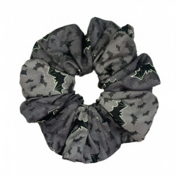 Glow in the Dark Grey Bats Mega Scrunchie