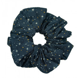 Black Shimmer Stars Mega Scrunchie