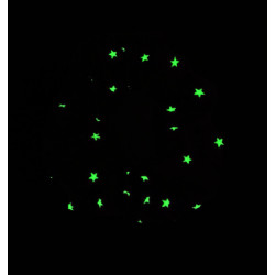 Glow in the Dark Orange Stars Scrunchie