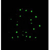 Glow in the Dark Orange Stars Scrunchie